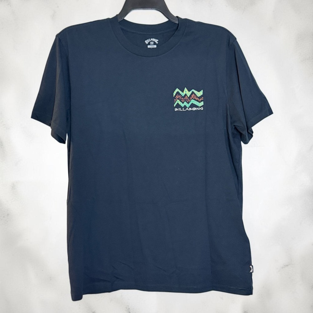 Billabong Mens Navy Blue Segment SS Graphic Premium Tee Shirt ABYZT01865 Large